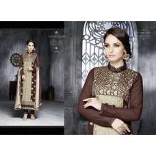 Brown Designer Dress Kurti Party Wear Salwar Suit