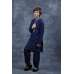 Navy Blue Designer Embroidered Shalwar Kurta for Kids
