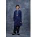 Navy Blue Designer Embroidered Shalwar Kurta for Kids