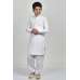 White Festive Wear Boys Kurta Shalwar Suit
