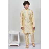Gold Boys Eid Kurta Pajama Pakistani Suit