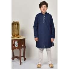 Navy Blue Kurta White Pajama For Boys Navy Blue Kurta White Pajama For Boys