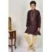 Maroon Embroidered Kurta Pajama For Boys