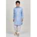 Sky blue & White Party Wear Boys Shalwar Kameez