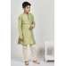 Pista Green Embroidered Wedding Kids Kurta Pajama Pista Green Embroidered Wedding Kids Kurta Pajama