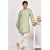 Sage Green Indo-Western Style Boys Kurta Pajama