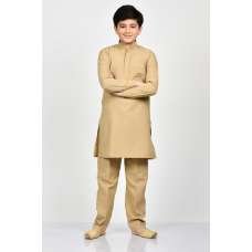 Dark Fawn Kids Readymade Kurta Pajama