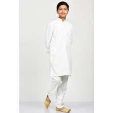 Cream Kids Kurta Premium Suit