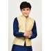 Gold Brocade Formal Kids Wear Waistcoat
