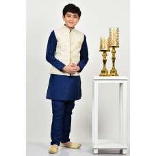 Ivory Indian Ethnic Wear Kids Waistcoat Ivory Indian Ethnic Wear Kids Waistcoat