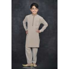 Taupe Kurta Pakistani Boys Readymade Salwar Suit