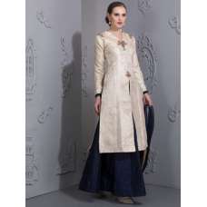 White Evening Dress Blue Maxi Skirt Wedding Wear