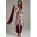 Maroon Floral Printed Pakistani Designer Readymade Suit