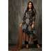 Black Printed Flap Style Dress Pakistani Designer Party Dress