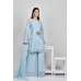 Light Blue Georgette Printed Sharara Style Readymade Suit
