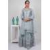Grey Embroidered Designer Party Wear Lehenga Dress