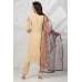 Beige Embroidered Formal Salwar Suit