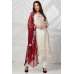Cream Maroon Stitched Designer Salwar Kameez For Women