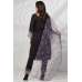 Plain Black Salwar Suit with Organza Dupatta