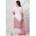 Off White Pink Printed Designer Party Wear Pakistani Style Suit