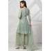 Mint Heavy Embellished Wedding Party Gharara Suit