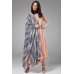 PEACH NOUGAT PAKISTANI DESIGNER A LINE SUIT WITH CONTRAST DUPATTA