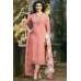 Peachy Pink Indian Party Wear Churidaar Suit