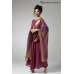 PLUM CIRCULAR FLARED READY MADE DRESS