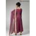 PLUM CIRCULAR FLARED READY MADE DRESS