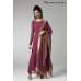 PLUM CIRCULAR FLARED READY MADE DRESS