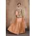 Gold Top Peach Silk Banglori Choli Readymade Suit
