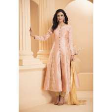 Coral Pink Princess Cut Dress Ocassional Outfit Readymade Suit
