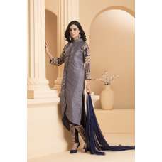  Blue Contrast Shirt Grey Dress Indian Readymade Suit