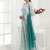  Green Floral Printed Summer Long Dress