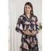 Blue Peach Floral Dress Designer Partywear Readymade