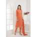 ORANGE SIMPLE STRAIGHT CUT DESIGNER READY MADE SUIT 