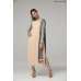 Pretty Peach Dress Embroidered Sleeves Stylish Churidar Suit 