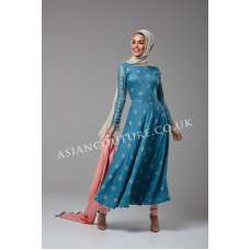 ZAC-800 TURQUOISE PINK WARM WINTER READYMADE OUTFIT 