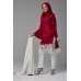 SAMBA RED AND OFF WHITE READY TO WEAR CASUAL SUIT