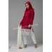 SAMBA RED AND OFF WHITE READY TO WEAR CASUAL SUIT