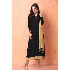 BROWN AND BEIGE CHURIDAAR READY MADE INDIAN SUIT