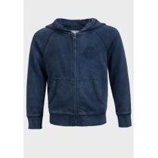 Navy Blue Young Boys Fleece Jacket
