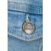 Light Blue Cowboy Girl Denim Sequin Jacket