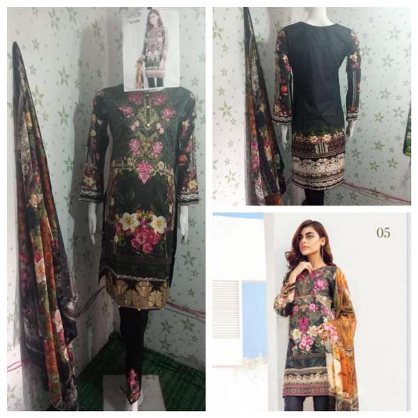 ZACP-07 BLACK STRAIGHT CUT READY MADE EMBROIDERED SLAWAR SUITS 