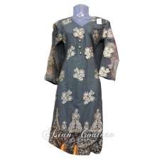 Stunning Grey Embroidered Ready Made Salwar Kameez Suit