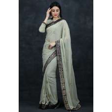 Cement Grey Saree Buy Indian Designer Saree Online