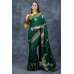 Green & Yellow Wedding Saree Indian Designer Occasional Sari
