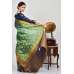 Mint Navy Blue Mix Banarasi Silk Saree