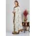Off White Embroidered Traditional Designer Saree