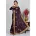 Deep Purple Indian Fancy Evening Wear Saree